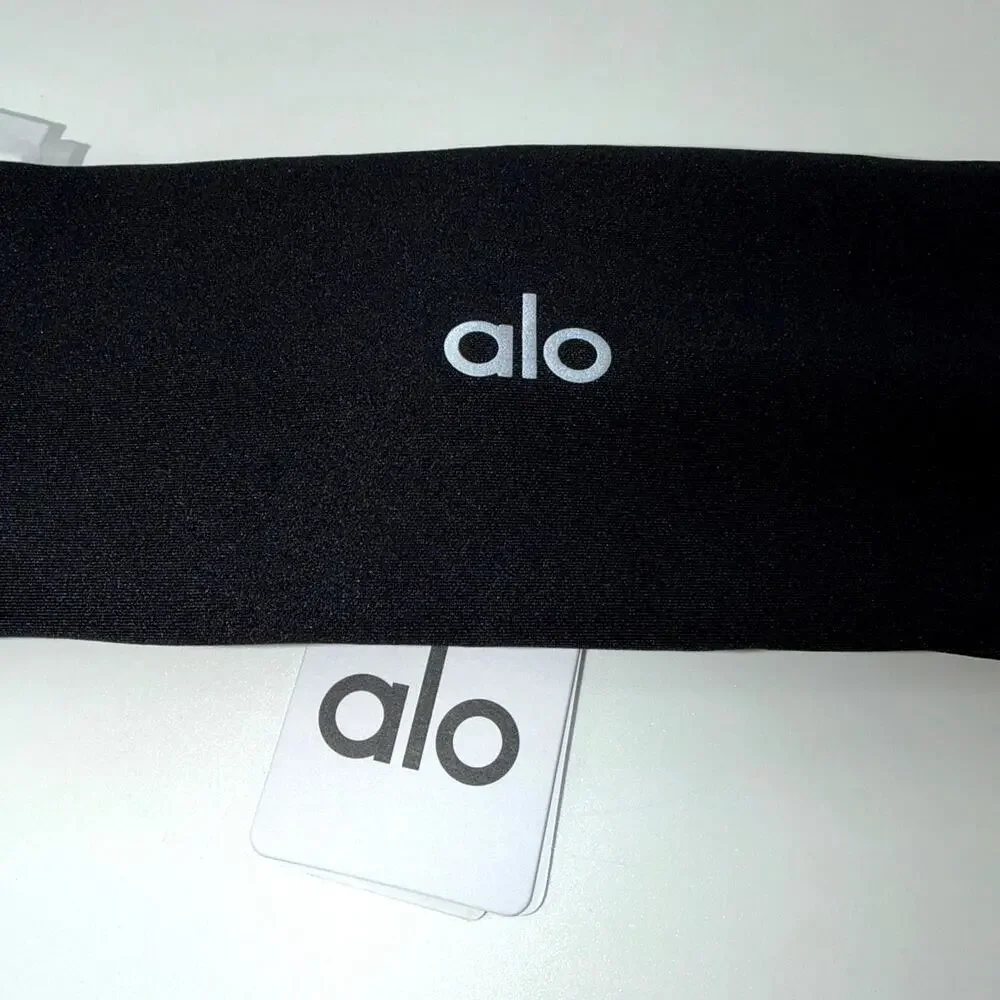 Alo Yoga Black Airlift Headband One Size